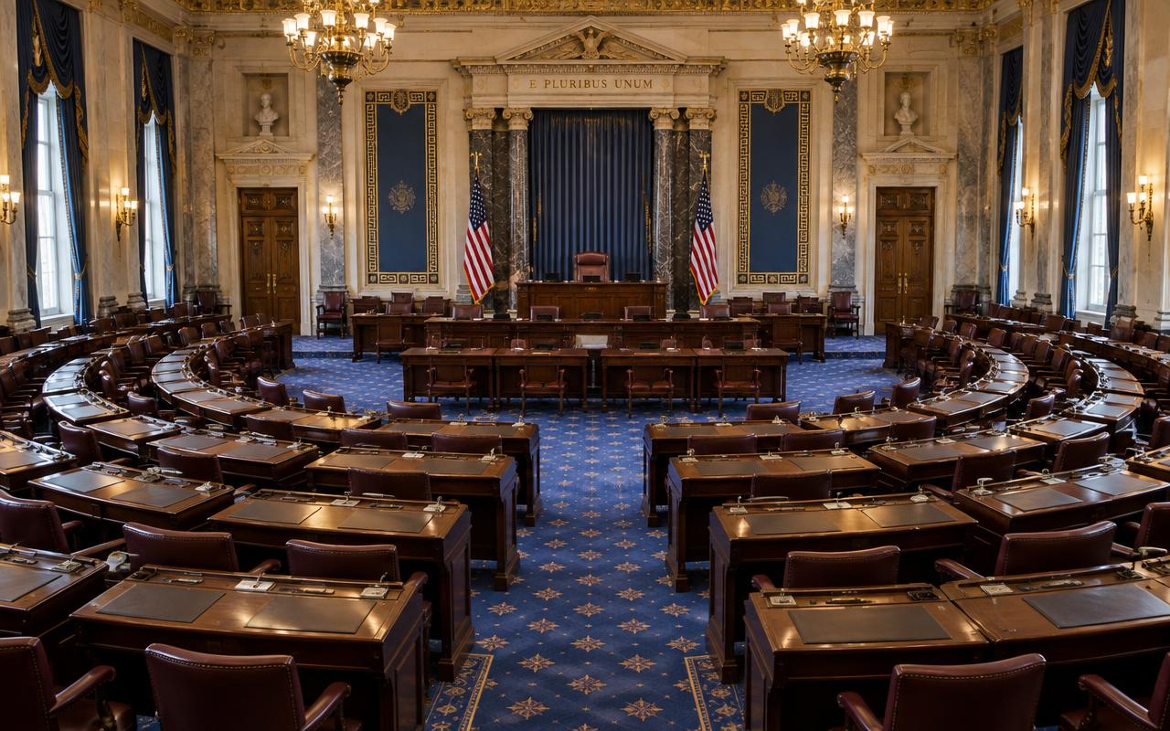 The chamber of the United States Senate